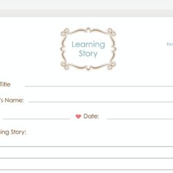 Templates For Obs Pearltrees Learning Story Template Observation Guidebook Eylf Programming Doentations