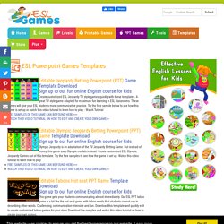 esl activity templates customizable esl board games esl ppt games ppt games templates