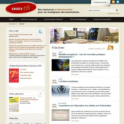 rencontres savoirs cdi