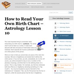 how to read your own birth chart astrology lesson 10 pearltrees how to read birth charts