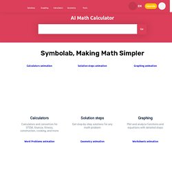 step by step calculator symbolab Symbolab scientific search engine and step by step calculator.