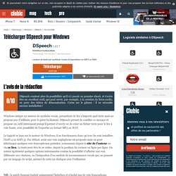 TÉLÉCHARGER GRATUITEMENT DSPEECH DSPEECH TÉLÉCHARGER GRATUITEMENT