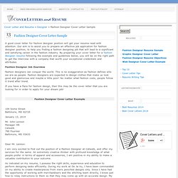 cover letters pearltrees cover letter for fashion design job