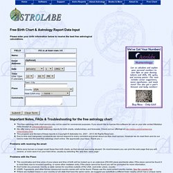 Astrolabe Free Birth Chart