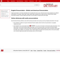 dictionary with voice pronunciation