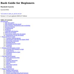 Bash Guide For Beginners