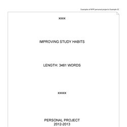 project report examples