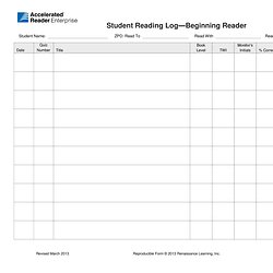 reading logs and progress charts pearltrees student reading log