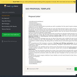 seo proposal templates pearltrees seo quote sample