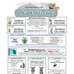 math bits secondary math resources with the common core pearltrees mathbits graph paper