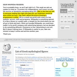 List Of Greek Mythological Figures Pearltrees