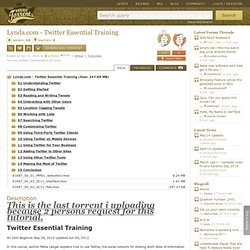 Lynda tutorials torrent download Lynda tutorials torrent download