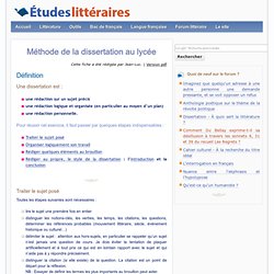 Dissertation sur le sport