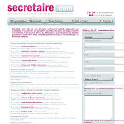 Secretaire de direction Exemple et modele de cv gratuit