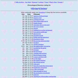 Nifty archive gay index prolific writers Shemale catagory ass
